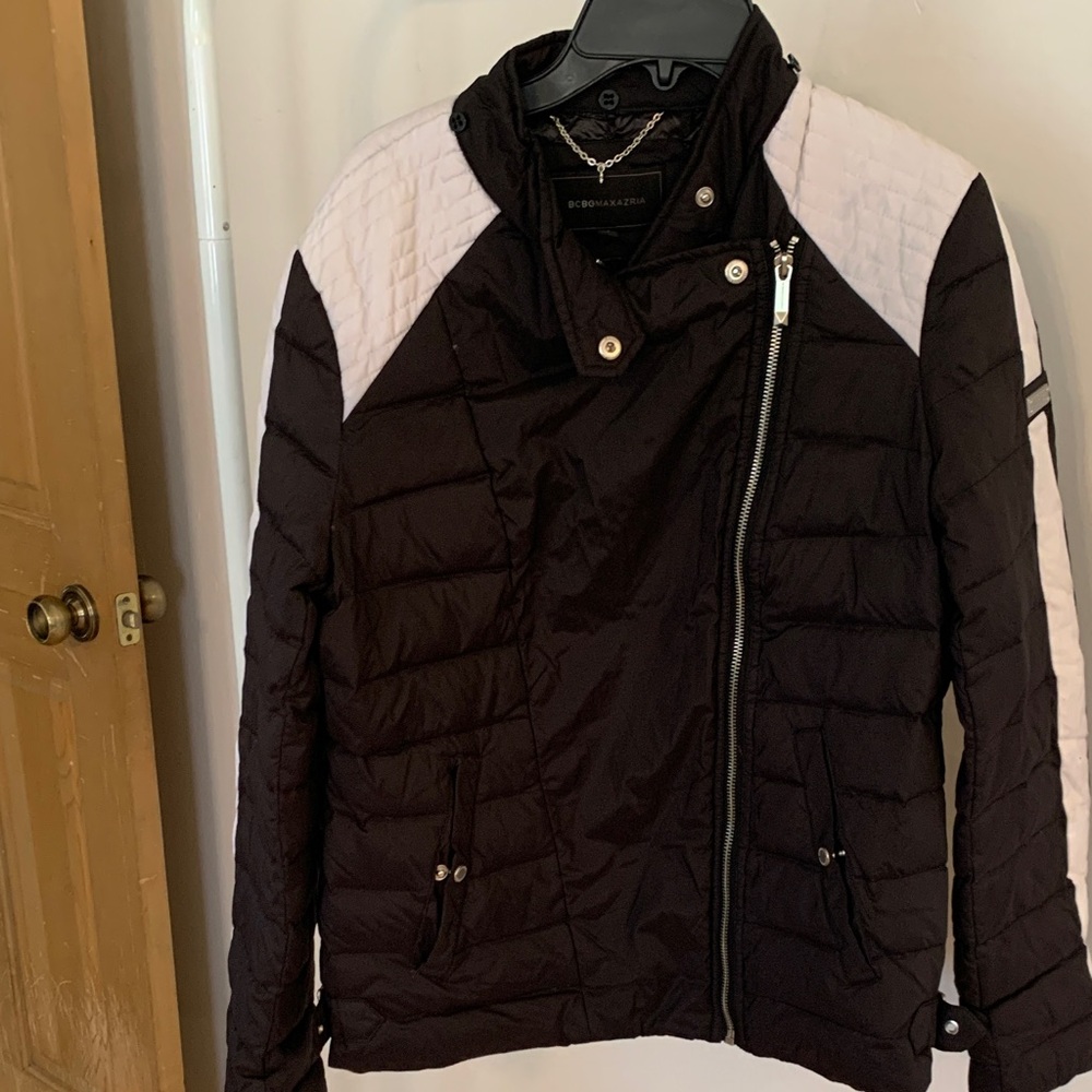 BCBGeneration Black and White Puffer Jacket